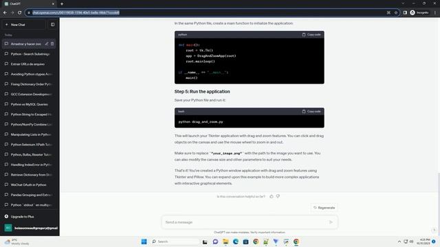 How to implement a drag feature or zoom in a python window application смотреть онлайн