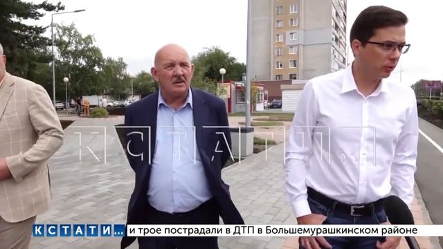 Вместо обычного тротуара, благоустроенный бульвар появился на улице Веденяпина смотреть онлайн