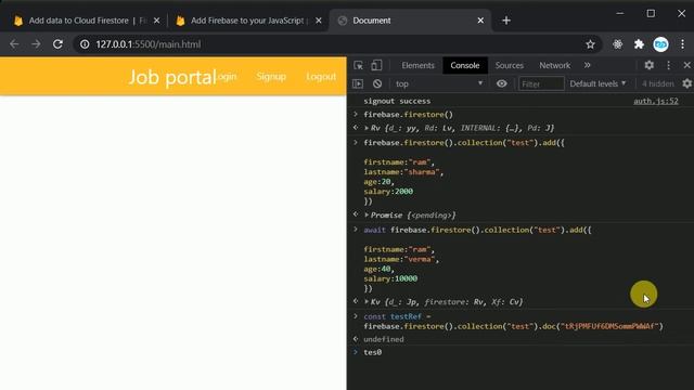 #10 Firestore queries basics | Firestore tutorial | Firebase for web in Hindi смотреть онлайн