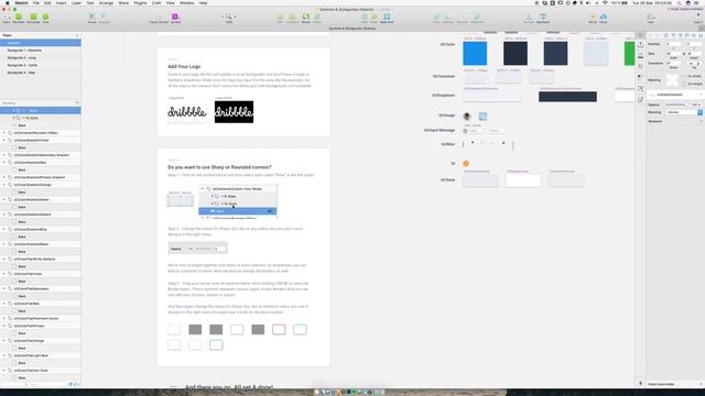 Symbols & Styleguides - Sketch Freebie Tutorial смотреть онлайн