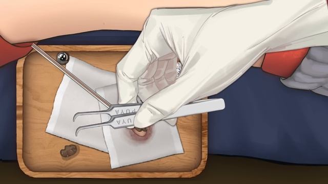 ASMR | Navel Stone Belly Button Ring Remove Animation смотреть онлайн