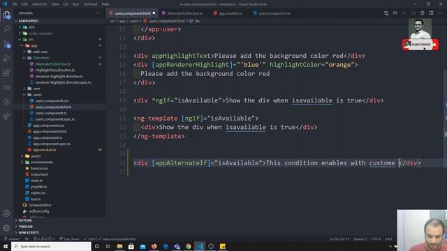 38. Create Custom Structural Directive in the Angular using TemplateRef and ViewContainerRef смотреть онлайн
