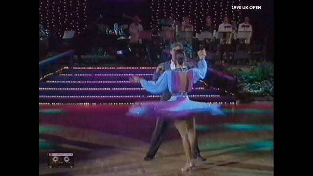 1990 Donnie Burns And Gaynor Fairweather Honour Dance As The UK Open Professional Latin Champions
