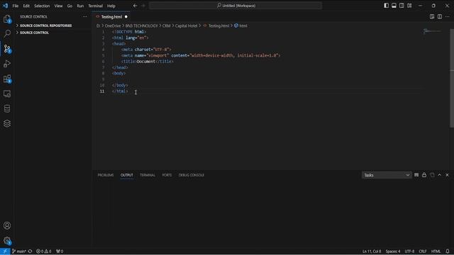 How to have a basic html structure in VSCode? VSCode Shortcut HTML skeleton смотреть онлайн