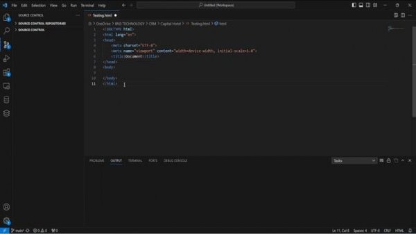 How to have a basic html structure in VSCode? VSCode Shortcut HTML skeleton