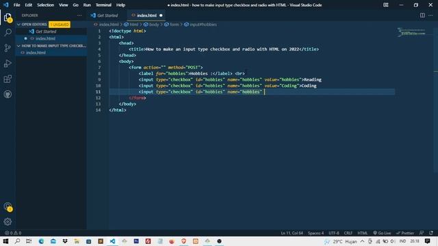 How To Make an Input Type Checkbox and Radio With HTML on 2022 смотреть онлайн