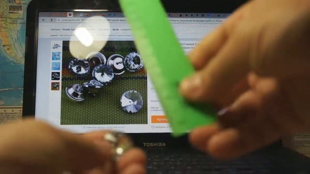 Пуговицы с кристаллом для КАРЕТНОЙ СТЯЖКИ. Посылка с Aliexpress смотреть онлайн