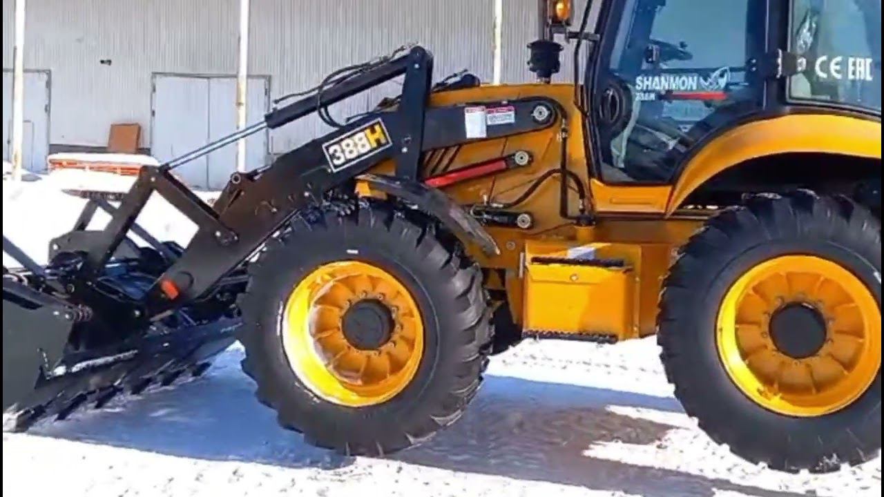 Обзор обновленного экскаватор-погрузчика Shanmon смотреть онлайн