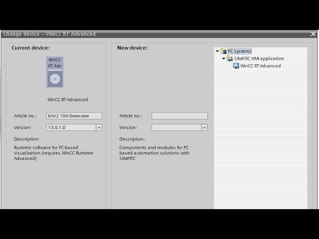 TIA Portal - настройка версии runtime для PC station смотреть онлайн