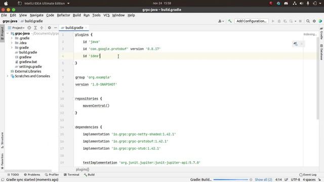 ADICIONANDO DEPENDÊNCIA E PLUGINS NO PROJETO GRADLE - gRPC na prática - aula 2 смотреть онлайн