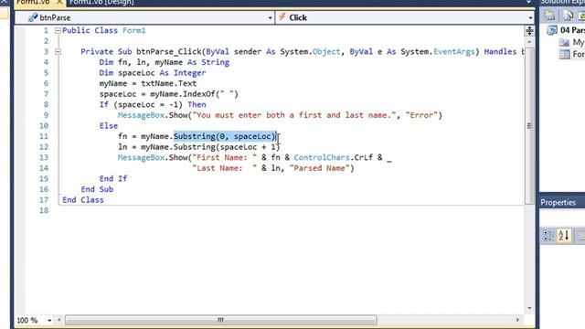 06B Parsing with IndexOf and Substring смотреть онлайн