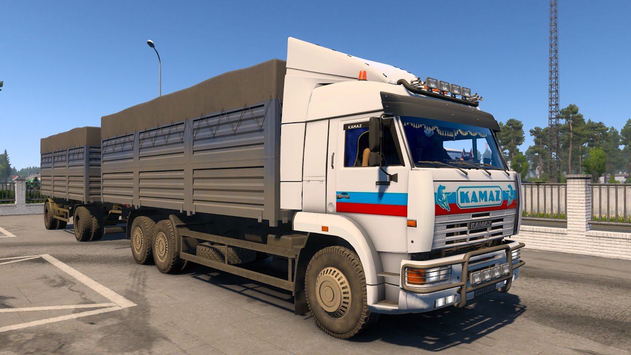 Euro Truck Simulator 2 gameplay КАМАЗ 6460 4K онлайн игра 13.03.2022 смотреть онлайн