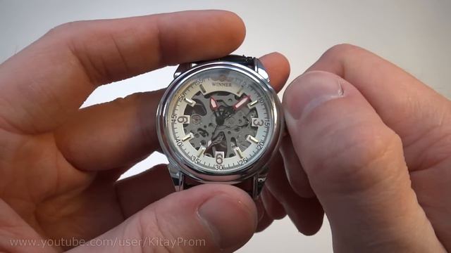 Мужские наручные часы Winner Skeleton Watch смотреть онлайн