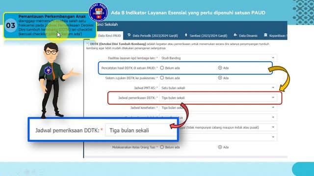 CARA INPUT 8 INDIKATOR ESENSIAL PAUD HI DI DAPODIK 2024.A смотреть онлайн