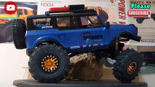 Axial SCX24 Bronco Upgraded *INJORA* Tyres, Wheels, Shocks & Brass Counterweight Wheel-Spacers. смотреть онлайн
