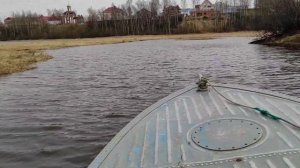 Казанка+болотоход 24лс. Первый выезд в 2021 г. Ездим почти по берегу.