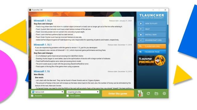 How to install 1.16 snapshot on TLauncher for FREE! смотреть онлайн