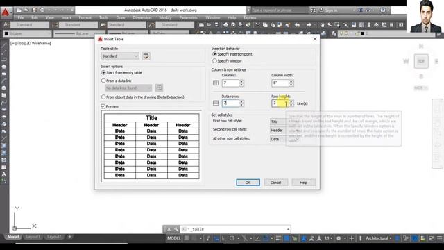 AutoCAD CLASS 30 -Table Command of AutoCAD Part 1- English Subtitle смотреть онлайн