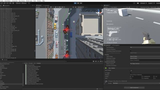 Big Brother Demo. Car AI Accident. Game development смотреть онлайн