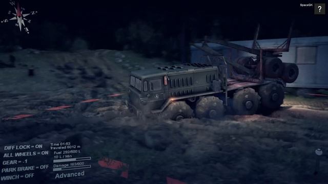 Spin Tires - Off-Road Simulator (Full Release) - E11 - Big Truck. Big Trailer. Small Roads смотреть онлайн