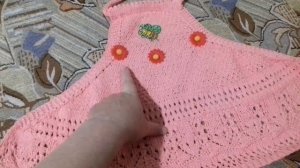 Детский топ спицами.