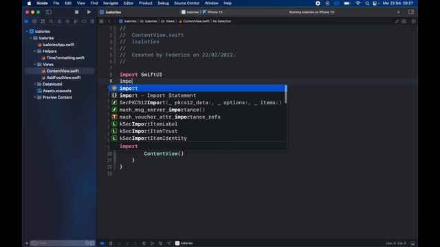 iCalories: Full iOS App with Core Data Tutorial in SwiftUI (2022) смотреть онлайн