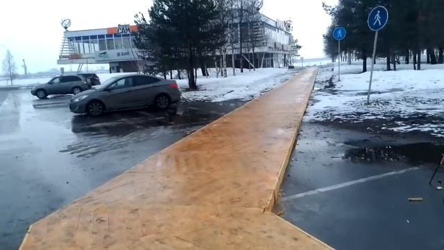 Набережную в Архангельске застелили паркетом смотреть онлайн