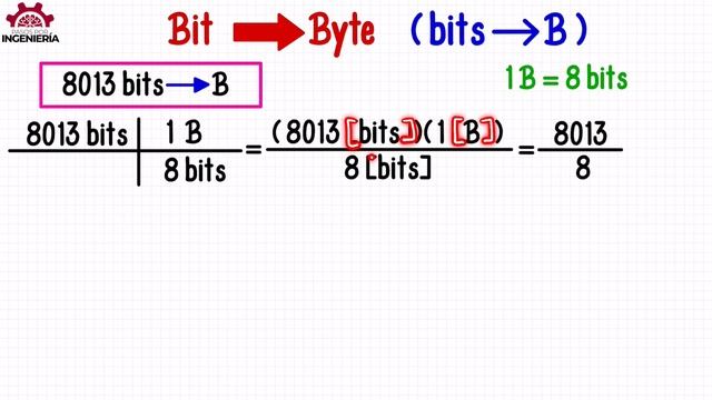CONVERTIR de BITS a BYTES (EJEMPLOS y EXPLICACIÓN COMPLETA) смотреть онлайн