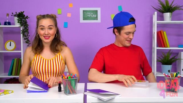 ШКОЛЬНЫЕ ЛАЙФХАКИ И ТРЮКИ НА КАЖДЫЙ ДЕНЬ #2 от Ideas 4 Fun