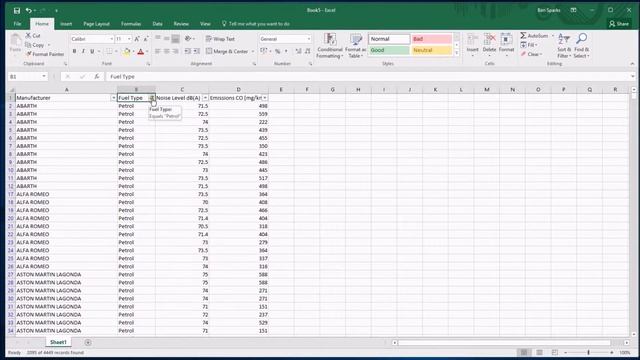 1c Filtering and copying filtered data in Excel смотреть онлайн