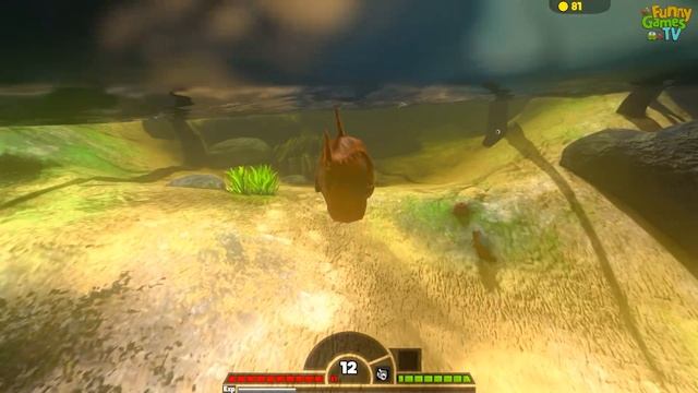 Я БОЛЬШАЯ ХИЩНАЯ РЫБА #2 веселое видео в необычной игре Feed and Grow Fish от FGTV смотреть онлайн