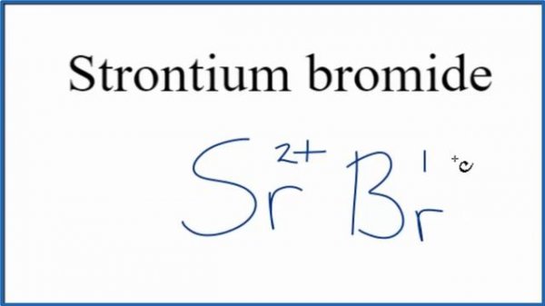 How to Write the Formula for Strontium bromide