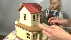 ДОМИК СИЛЬВАНИЯ ФЕМЕЛИ распаковка Sylvanian families city house with lights домик игрушки Сильвания