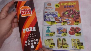 АСМРИТИНГ ЖУРНАЛ+БУРГЕР КИНГ РОЛЛ С КРЕВЕТКАМИ | ASMR eating magazine