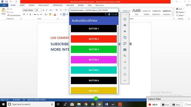 Android ScrollView Tutorial With Example смотреть онлайн