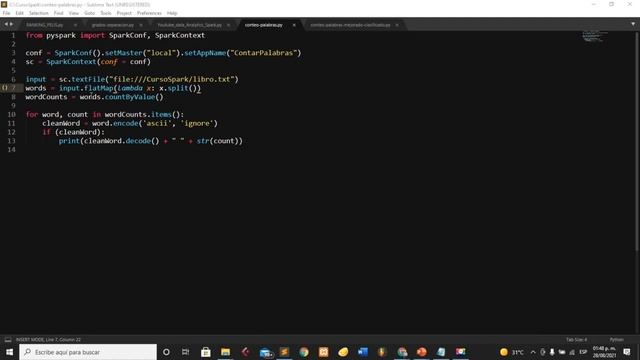 Conteo de palabras- Big Data- Spark with Python смотреть онлайн