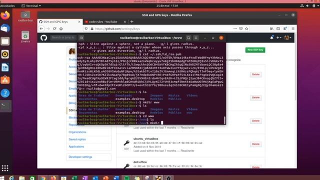Gerando uma chave SSH no linux e adicionando ao Github. смотреть онлайн