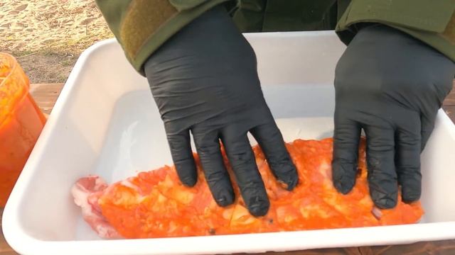 Свиные ребрышки на мангале! Простой и вкусный рецепт! смотреть онлайн