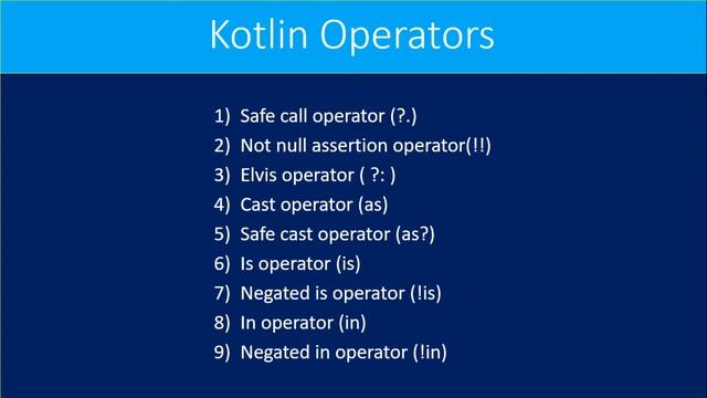 Kotlin Operators that are new for java developers смотреть онлайн