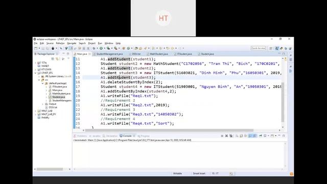 Apr 10 2020 Morning Nhóm 12, 14, và 15 Lập trình hướng đối tượng 503005 HK2 2019 2020 2020 04 1 смотреть онлайн