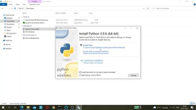 #1 Python Installation and Setting path in windows 10 смотреть онлайн
