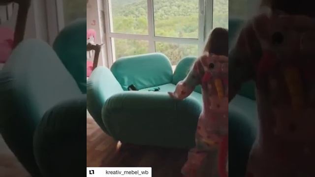 Круглая Кровать-диван трансформер в виде цветка смотреть онлайн