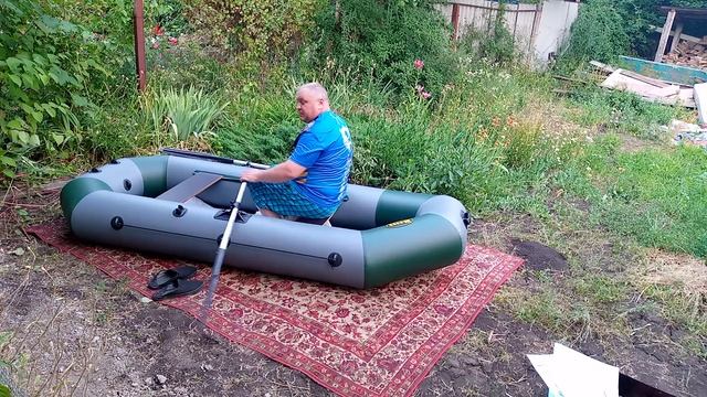 надувная лодка ПВХ двухместная размер 2.80. смотреть онлайн