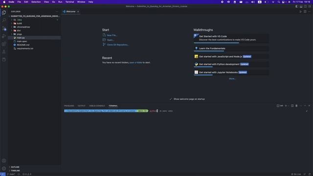 VS Code ● Python ▶ Creating virtual environment for project смотреть онлайн