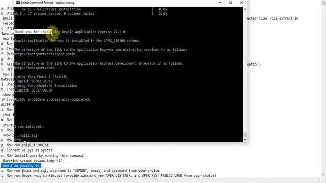 How to Install Oracle APEX 21.1 | DB 18c | Windows 10 смотреть онлайн
