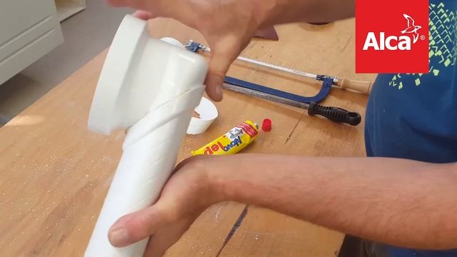 Alcadrain INSTALACE – Příprava Kolena Odpadu MS906
