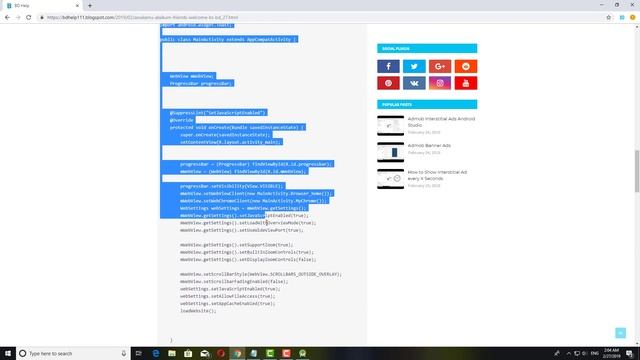How to Enable Fullscreen mode in any videos in Webview Android Studio - Hridoy Official English смотреть онлайн