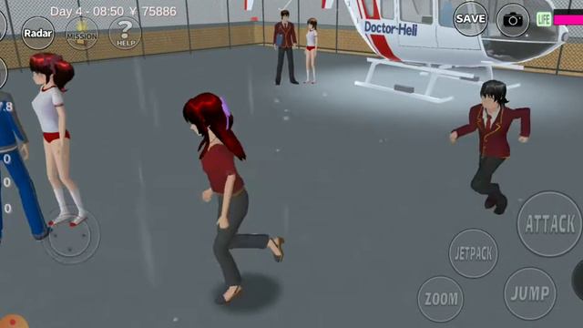 gawat ada banjir... sakurani menolong temen temen /sakura school simulator смотреть онлайн