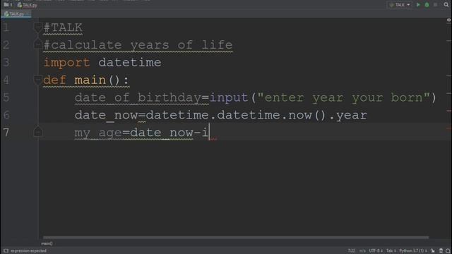 Calculate years of life with Python l حساب سنوات العمر بلغة بايثون смотреть онлайн