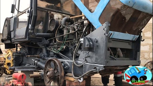 Окраска трактора ДТ 75 АГРОМАШ ТГ 90 смотреть онлайн